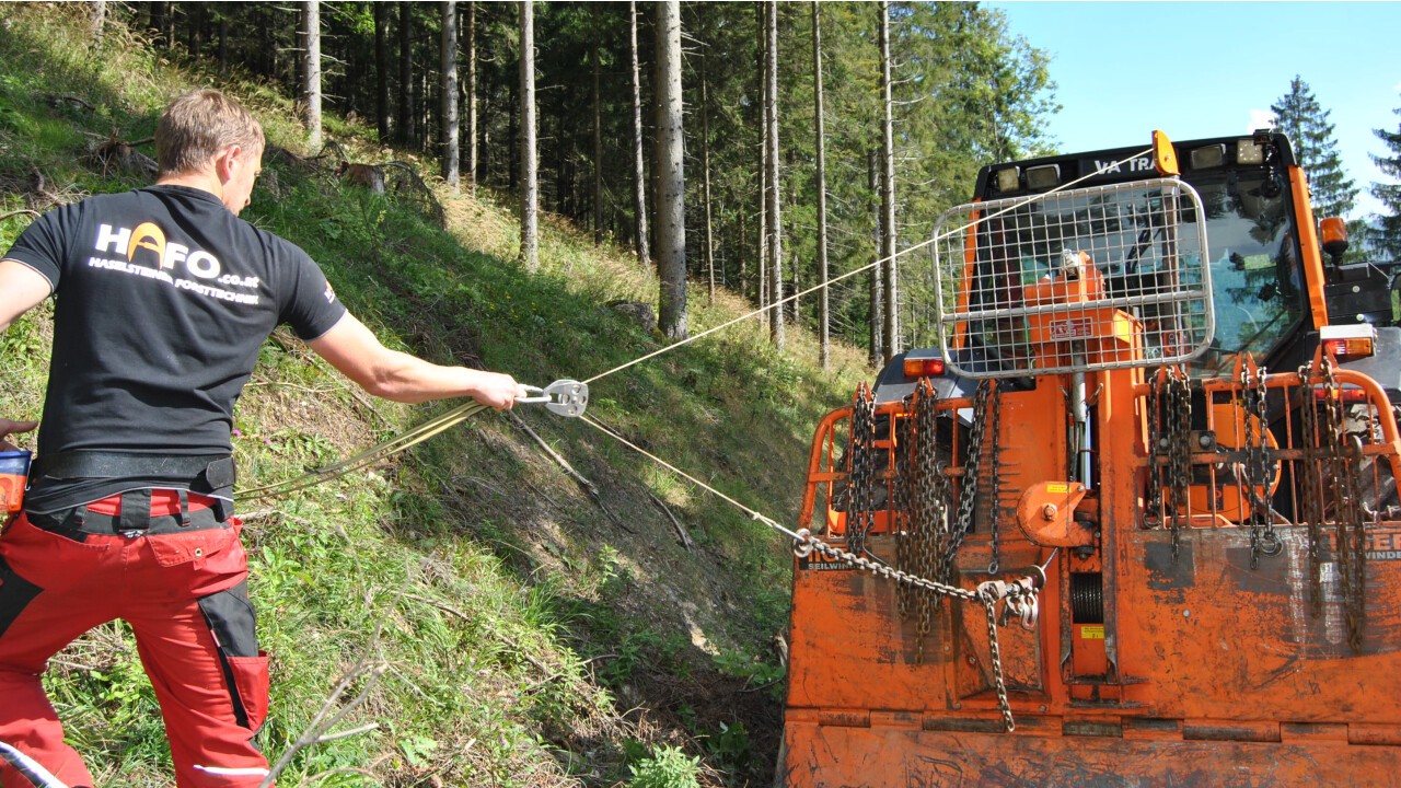 Hafo Hilfswinde im Einsatz